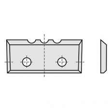 CMT Hm messen 23 x 7 x 1,5 mm. spaanbrekers (3 groeven)