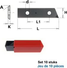 CMT wisselmessen 50 x 12 x 1,5 mm. voor 663.120.11 (10 stuks)