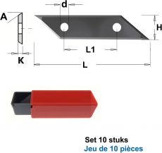 CMT keermessen voor 663.102.11 (10 stuks)