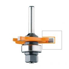 Hm schijffrees 47,6 x 1,5 mm. met spindel+lager