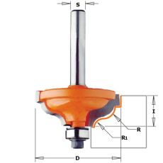 HM profielfrees Ø 34,2 x 13 mm.  R=4,8-3,6