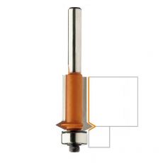 V-groef kantenfrees Ø 19 x 12,7/25,4 mm.