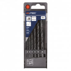 Rotec spiraalborenset '100', type N, 6-delig, Ø2 t/m 8 mm