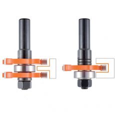 CMT tand- en groef frezenset, S=Ø8 mm.