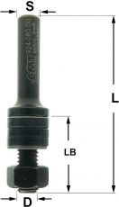 CMT - spindel schacht Ø 8 mm. zonder kogellager