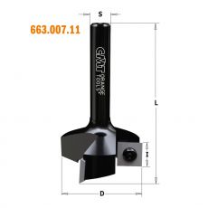 CMT vlakfrees met wisselmessen Ø35 x 10,5 x 60 mm.  S=Ø8