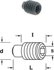 CMT - Inbusbout M6x7x8 mm.