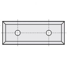 Wisselmessen 29,5 x 12 x 1,5 mm, 4 snijkanten, MG06 (10 stuks) geschikt voor MDF