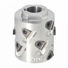 Premill DIA Cutter Heads with Replaceable Plates D=70 I=63/81 d=25+2CH Z=2+2 (12) a30° H=3 LH upper