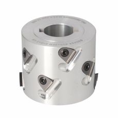 Premill DIA Cutter Heads with Replaceable Plates D=80 l=54 d=30+2CH Z=2+2 (10) a35° H=3 LH Type A /