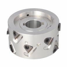 Premill DIA Cutter Heads with Replaceable Plates D=100 I=44 d=30+2CH Z=3+3 (12) a30° H=3 LH Type C /