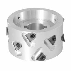 Premill DIA Cutter Heads with Replaceable Plates D=100 I=44 d=30+2CH Z=3+3 (12) a30° H=3 RH Type B /