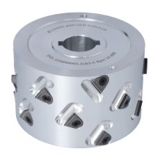 Premill DIA Cutter Heads with Replaceable Plates D=125 I=65 d=30+2CH Z=3+3 (18) a30° H=3 LH Type B S