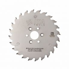 DSR.Saw blade DIA D=120 F= 20 Z= 24 K/P=3,2/2,2 H=4 PH: 3/4,5-8/35RH + 3/4,5-8/35LH FP