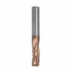 Solid carbide cutter Z3 D=8 I=22 L=63 S=8 RH chip breaker upcut TiSiN coating special geometry