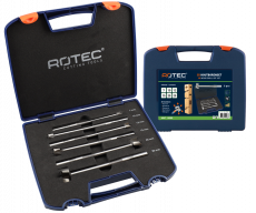 Rotec 6-delig 3D-houtborenset, type '244', in kunststof koffer