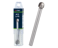Rotec houtrotfrees Ø 9,5 x 8 / 75 mm.  R=4,75