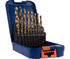 Rotec spiraalborenset, type '116', TOP-X, 19-delig, ABS-cassette, ø1-10