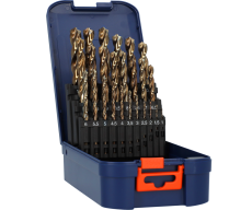 Rotec spiraalborenset, type '116', TOP-X, 15-delig, ABS-cassette, ø1-13