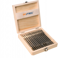 Rotec 13-dlg. set speedboren ø6, 8, 10, 12, 13, 14, 16, 18, 19, 20, 22, 24, 25 mm
