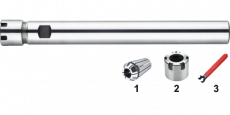 Phantom 82.509 spantanghouder‚ cilindrisch‚ mini-moer, ER11 t/m ER25