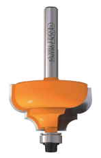 CMT Profielfrees (duivejager), HM, Z2, met lager, R=4 t/m 4,8+6,4, Ø28,7 t/m 35 