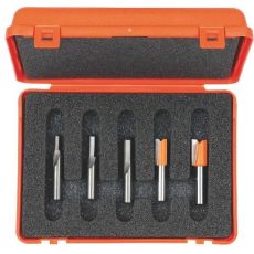 CMT Frezenset, VHM/HM, 5-delig met koffer