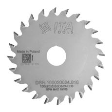 DSR Groefzaag, diamant, D=100 F= 20 Z= 24 K/P=3,6/2,8 H6 PF