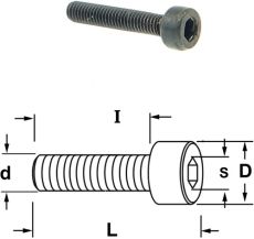 Inbusbout met ronde kop