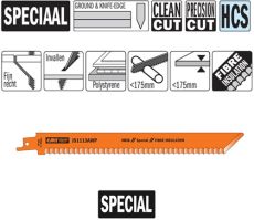 CMT Reciprozaagblad HCS 228mm x 1,5mm, CMT