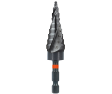 Rotec HSS Trappenboor IMPACT, TiAlN-coating, Ø4-6-8-10-12-14-16-18-20 mm