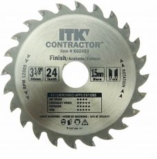 CMT - HM zaagblad Contactor Ø85 x 1,1 x 15  z=24 Wisseltand