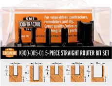 Set van 5 CMT Contractor frezen in pvc kistje