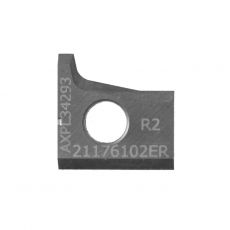 HM profielmes 14,5 x 14,5 x 2 mm. R=2.0, Rechts, voor Hebrock (10 stuks)