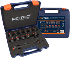 Rotec krachtdoppenset, 6-delig, 1/2