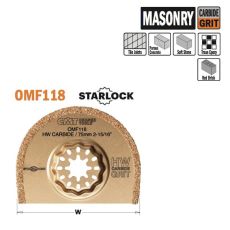 CMT starlock multitool HM grid, rond zaagblad 75mm., 2,2mm. dik (5 stuks)