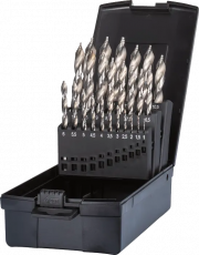 Phantom 19.139 HSS set spiraalboren, step-point, met drievlaks schacht, type 11.443