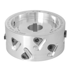Premill DIA Cutter Heads with Replaceable Plates D=125 I=40 d=30+2CH Z=3+3 (12) a35° H=3 LH