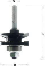 Hm profiel- contraprofielfrees Ø 41 mm. (zweeds profiel)