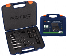 Rotec 13-delig houtspiraalborenset, type '235', met dieptestoppen, ø3-10