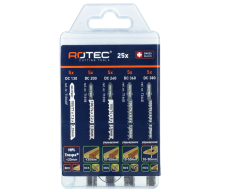 Rotec decoupeerzaagbladen-set, 25-dlg. (5x5), type '520' tbv hout