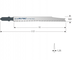 Rotec decoupeerzaagblad DC150