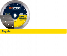 Rotec diamantzaag TURBO CERAMIC