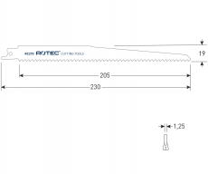Rotec reciprozaagblad RC270
