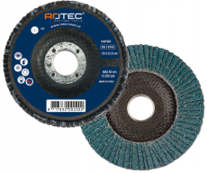 Rotec - GOLD-LINE lamellenschijf Ø125mm, conisch Zirkonium t.b.v. Staal en RVS