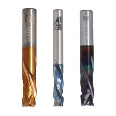 SL01/SM01/SN01 Afwerkfrees VHM, met coating, positieve en negatieve spiraal, Z1+1 / Z2+2 / Z3+3,  Ø4 t/m 20