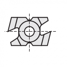 Stark kantenbrekers 27 x 6 x 16 mm.  45º  MAN 