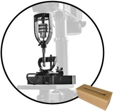 Vierkante gatensteek adapter voor kolomboormachine