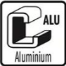 Geschikt voor aluminium
