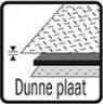 Geschikt voor plaatmateriaal